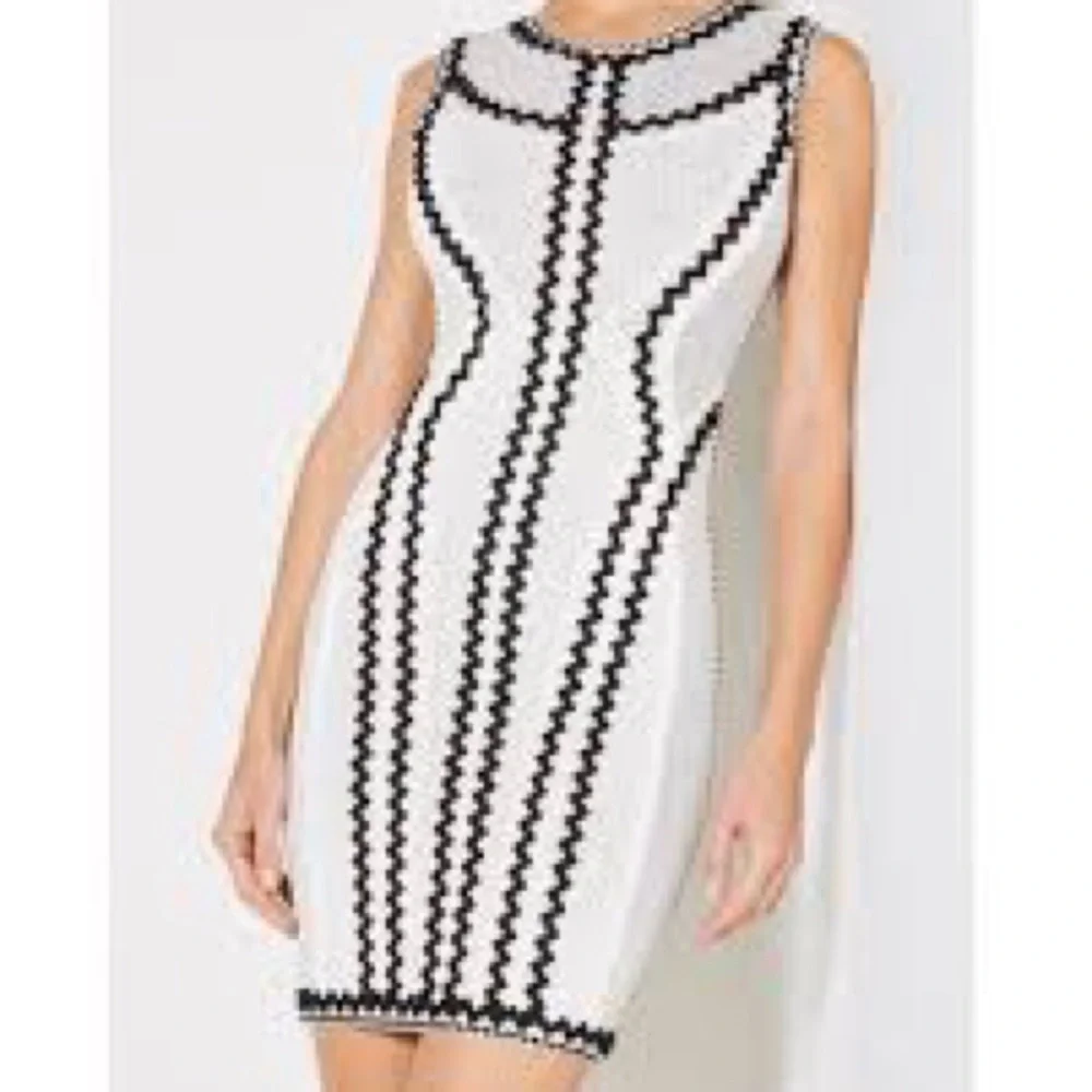 Herve Leger Bandage Black and White IMAAN Dress Size S New w/Tags MSRP $1,890 - Picture 1 of 10